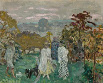 La sortie d’automne ou Les Elégantes av Pierre Bonnard