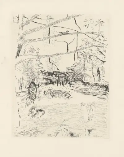 Le parc Monceau av Pierre Bonnard