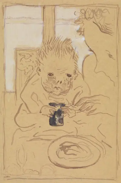 Mutter und Kind av Pierre Bonnard