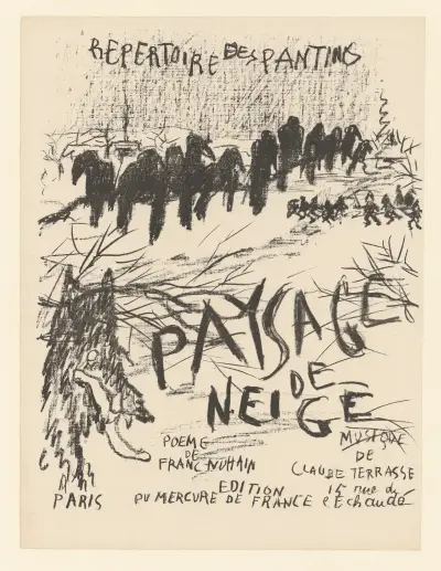 Paysage de neige av Pierre Bonnard