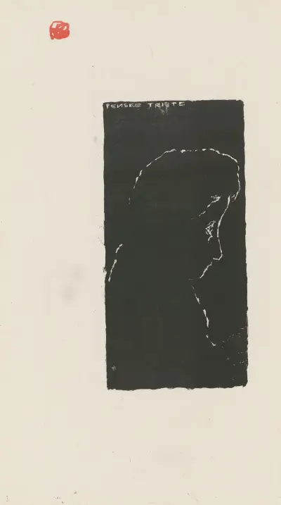 Pensée triste av Pierre Bonnard