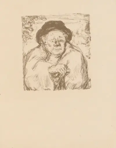Personnage masculin en buste av Pierre Bonnard