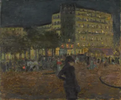 Place Pigalle at Night av Pierre Bonnard