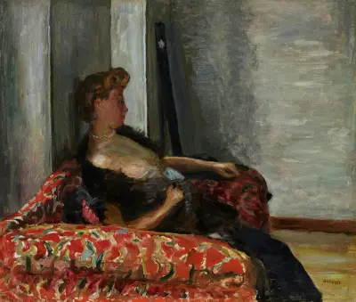 Portrait de femme av Pierre Bonnard