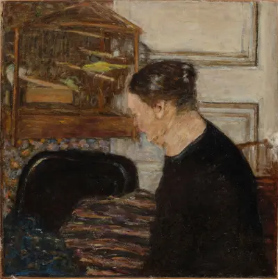 Portrait de Mme Frédéric Mertzdorff, grand-mère de l’artiste av Pierre Bonnard