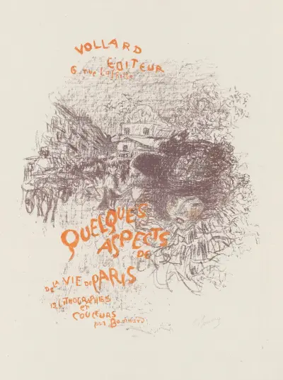 Quelques aspects de la vie de Paris – cover av Pierre Bonnard