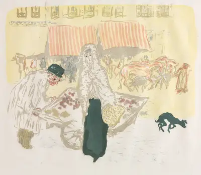 Some Aspects Of Paris Life,The Pushcart av Pierre Bonnard