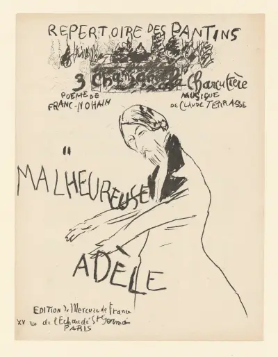 Trois chansons à la charcutière – Malheureuse Adèle av Pierre Bonnard