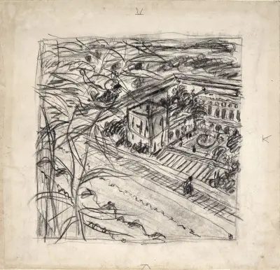 Vue de château av Pierre Bonnard