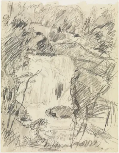 Wasserfall av Pierre Bonnard
