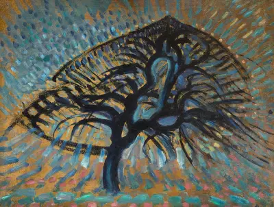 Apple Tree, Pointillist Version av Piet Mondrian