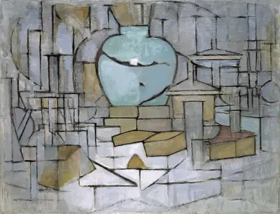Still Life with Gingerpot II av Piet Mondrian