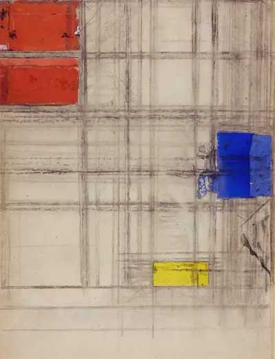 Studie till en komposition av Piet Mondrian