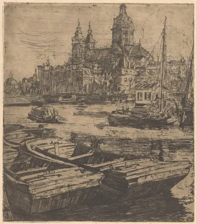 Basilika des Heiligen Nikolaus in Amsterdam von Pieter Dupont