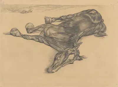 Totes Pferd, 1880 von Pieter Dupont