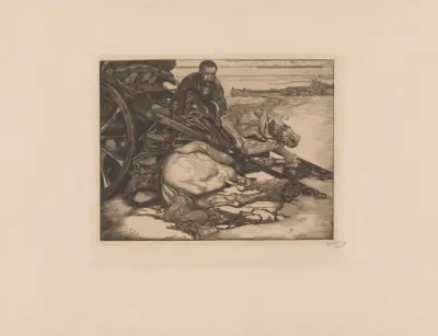 Sårad draghäst av Pieter Dupont