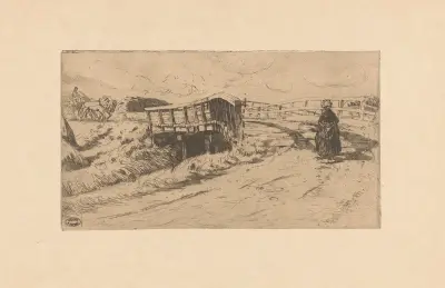 Landsväg med bro 2 av Pieter Dupont