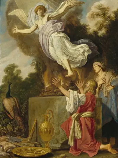 Sacrifice Of Manoah av Pieter Lastman