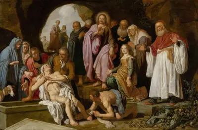 The Raising of Lazarus av Pieter Lastman