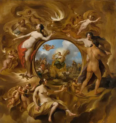 Allegory of Summer av Nicolaes Pietersz. Berchem
