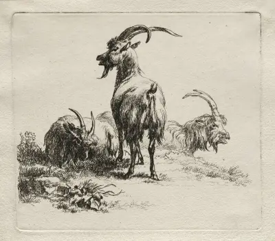 Tre getter av Nicolaes Pietersz. Berchem