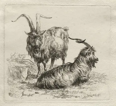 Två getter av Nicolaes Pietersz. Berchem
