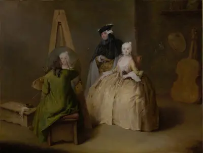 The Painter in His Studio av Pietro Longhi