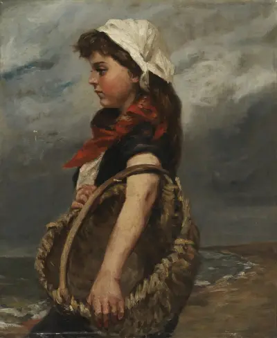 Girl with Basket av Alice Pike Barney