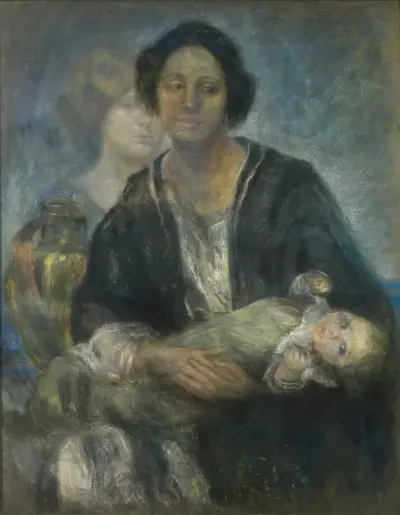 Italian Woman with Child av Alice Pike Barney