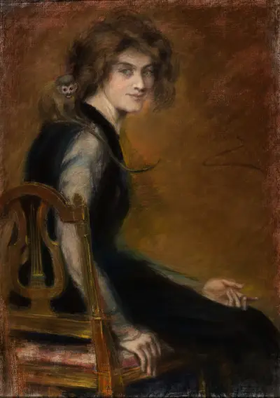 Monkey Pet av Alice Pike Barney