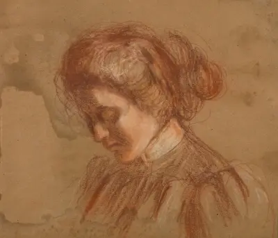 Red Crayon Study av Alice Pike Barney