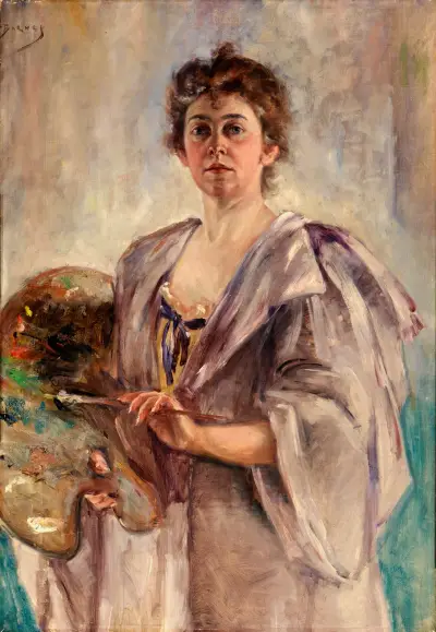 Self Portrait in Painting Robe av Alice Pike Barney
