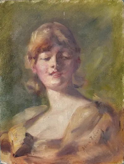Study of Head av Alice Pike Barney
