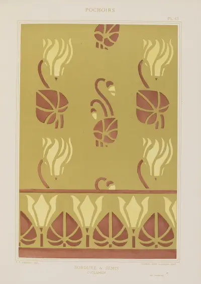 Bordure et Semis, Cyclamen av Maurice Pillard Verneuil