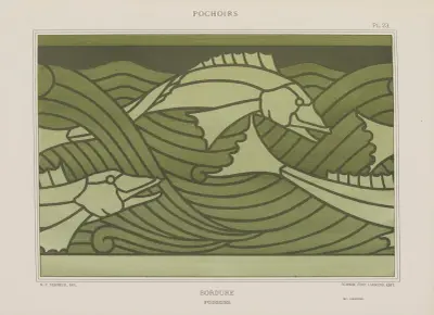 Bordure, poissons av Maurice Pillard Verneuil