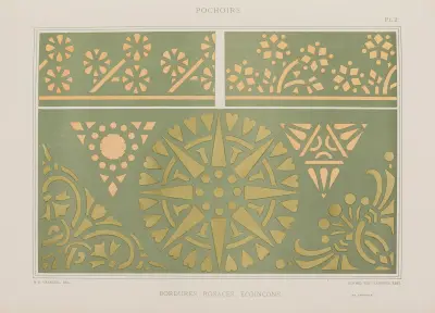 Bordures, Rosaces, Écoinçon von Maurice Pillard Verneuil