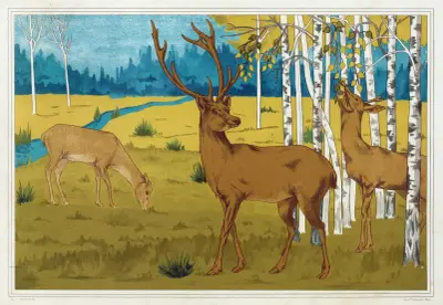 Hjortar av Maurice Pillard Verneuil