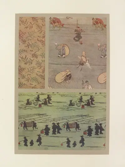 Feuilles de fougère ; personnages ; scènes nocturnes av Maurice Pillard Verneuil