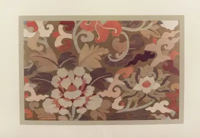 Stiliserade blommor av Maurice Pillard Verneuil