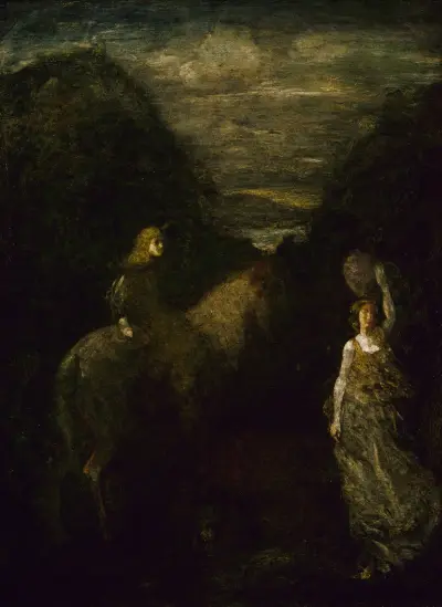 King Cophetua and the Beggar Maid (by 1906) av Albert Pinkham Ryder