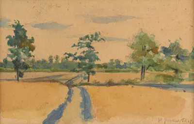 Lowland landscape av Władysław Podkowiński