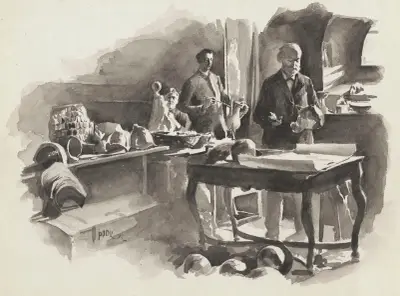 Model room at the Grand Theatre in Warsaw, 1890 – nr 1 av Władysław Podkowiński