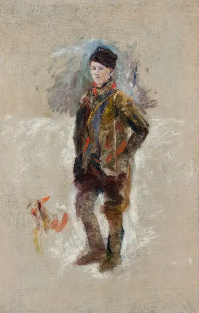Portrait of Gościmiński, sketch av Władysław Podkowiński