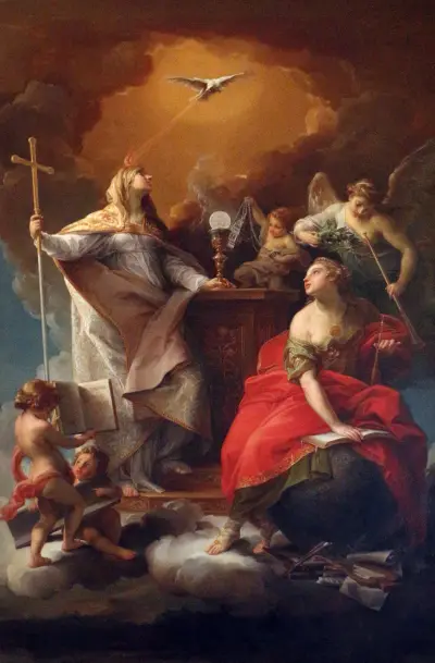 Allegory Of Religion av Pompeo Batoni