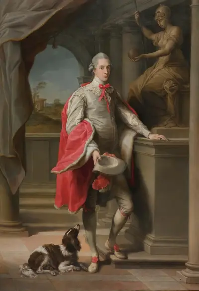 Portrét Johna, 3. barona Monsona z Burtonu, Pompeo Batoni