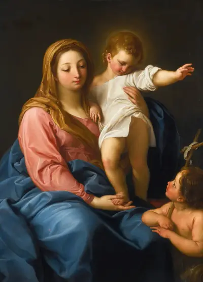 Madona s dítětem a malým Janem Křtitelem, Pompeo Batoni