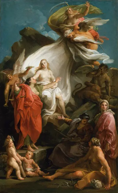 Tiden avslöjar sanningen av Pompeo Batoni
