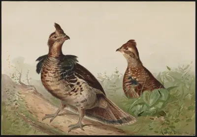 The ruffed grouse (Bonasas umbellus) av Alexander Pope Jr.