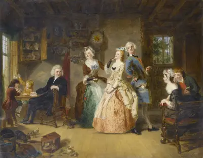 Měření výšky, William Powell Frith