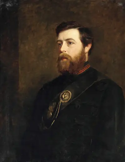 Portrét Jamese Pantona Esq. v uniformě King's Royal Rifle Corps (60th Foot), William Powell Frith